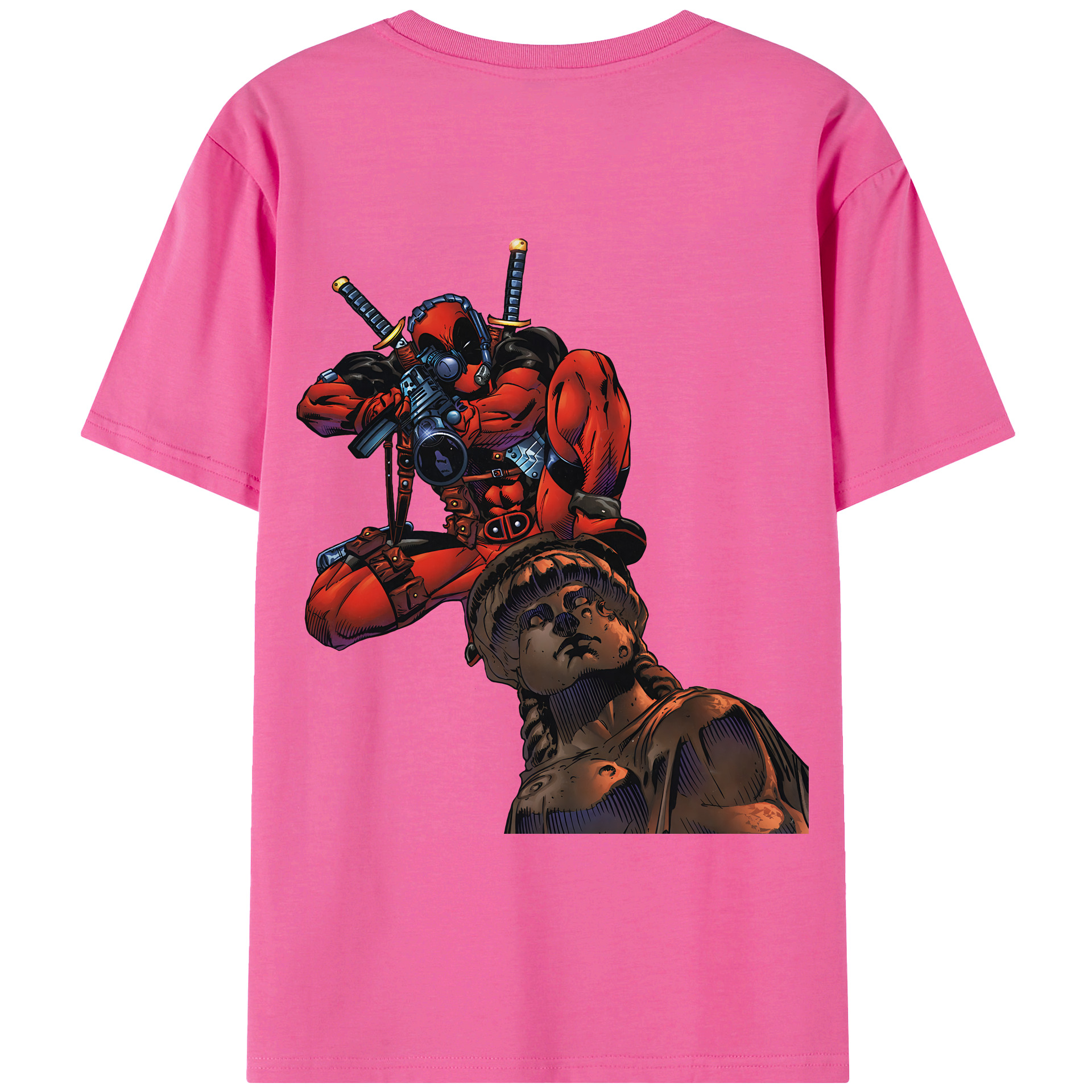 （画像用） Deadpool デッドプール レディース半袖Tシャツ(バックプリント)